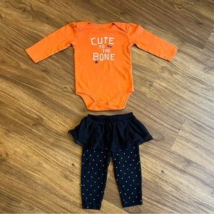 4 for $10 🌈 Carter’s Cute to the Bone Halloween Outfit with Tutu Pants